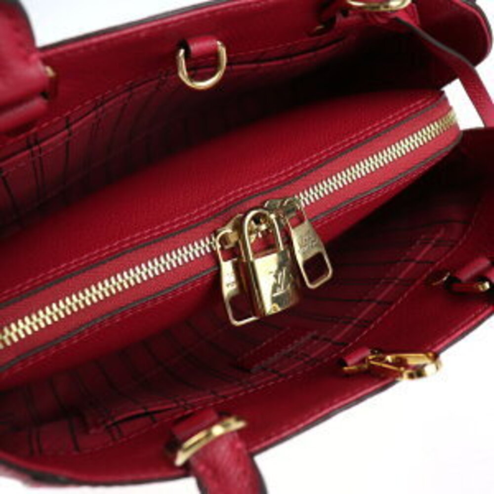 LOUIS VUITTON Montaigne Monogram Empreinte handbag freesia leather shoulder bag - Picture 7 of 9